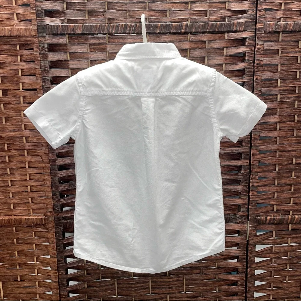 The Children's Place White and Blue Button Down Shirts, 2-Pack.